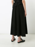 pleated flare skirt