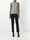 striped flared tank