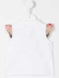 check sleeve polo shirt