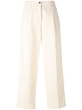 high-waisted wide leg trousers