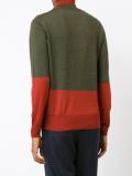 two-tone rollneck jumper