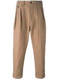 pleated tailored trousers