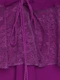 tiered lace up dress