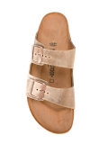 buckled slip-on sandals
