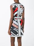 stripe motif sleeveless dress