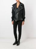 biker-style bomber jacket