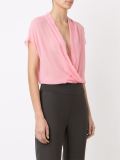 wrap v-neck bodysuit