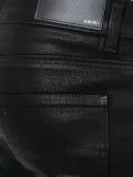 distressed coated jeans 