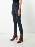 pinstripe skinny cropped trousers