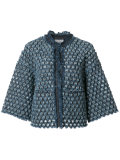 denim cropped jacket 
