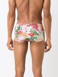 printed swim trunks