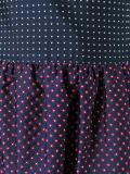 polka dot colour block shift dress