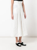 pleated midi skirt