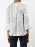 cropped sleeves blouse 