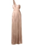single shoulder long dress