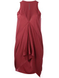 draped sleeveless top 
