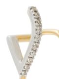 'Elodie Blanc' twirl diamond earring