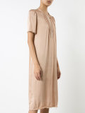 Ribbon Placket Dress