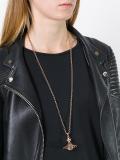 saturn pendant long necklace