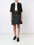 contrasting waistband skirt
