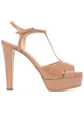 patent open toe sandals