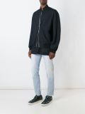distressed slim fit jeans