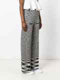 zig-zag pattern flares