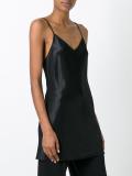 long satin cami top