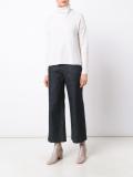 turtleneck ribbed detailing jumper