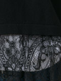 lace hem cardigan