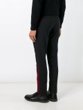 stitched stripe detail trousers
