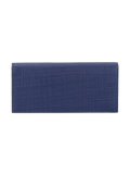 embossed logo elongated wallet