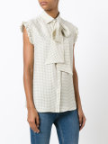 printed sleeveless shirt 