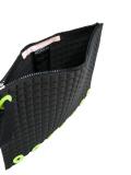 hand strap textured clutch