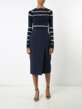 striped knit jumper 