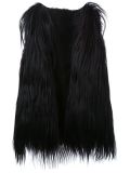 long goat hair vest