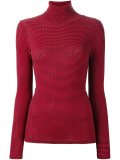 striped turtleneck sweater