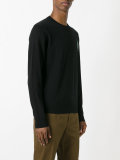 embroidered spiral pullover