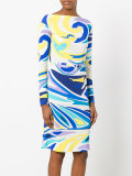 printed fitted dress