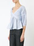 Crisscross Babydoll blouse