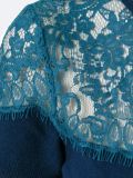 lace panel knit top