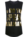 #DoYouSpeakBalmain tank top