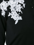 lace applique cardigan