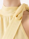 sleeveless knit blouse