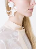 'Winter garden' large rose earrings