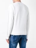 vintage effect logo sweatshirt
