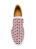 crossed slip-on trainers
