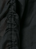 drawstring sleeves sheer blouse