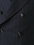 double-breasted pinstripe two-piece suit