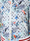 bird print bomber jacket